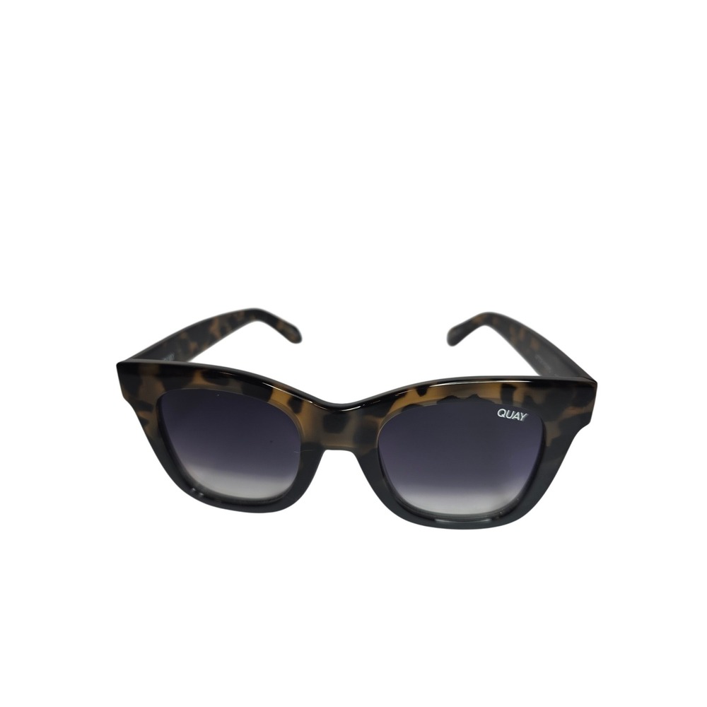 Quay Australia After Hours Tortoise Shell Oversized Square Sunglasses Gradient